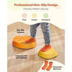 Tasapainokivet PP- ja TPE-muovista 6 kpl liukuestopinnoilla pinottavat sisä- ja ulkokäyttöön