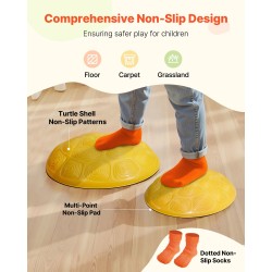 Tasapainokivet 6 kpl kilpikonnan muotoiset 3–8-vuotiaille sisä- ja ulkoleikkeihin