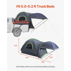 Lava-auton teltta 210D Oxford-kangas vedenpitävä PU2000 mm 5.0–5.2 jalkaa 2–3 hengelle
