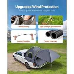Lava-auton teltta 210D Oxford-kangas vedenpitävä PU2000 mm 5.0–5.2 jalkaa 2–3 hengelle