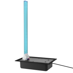 Kanavaan asennettava UV C ilmanpuhdistin 36 W PC runkoinen 411 mm mukana varalamppu