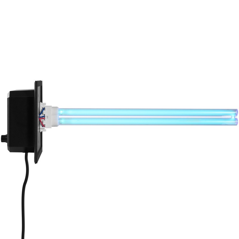 Kanavaan asennettava UV-C-ilmanpuhdistin 36 W PC-runkoinen 411 mm mukana varalamppu