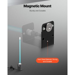 Ilmanpuhdistin ilmastointikanavaan teräs 25W UV UVC 17 tuumaa magneettikiinnitys mukana vaihtopolttimo