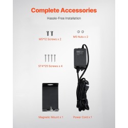 Ilmanpuhdistin ilmastointikanavaan teräs 25W UV UVC 17 tuumaa magneettikiinnitys mukana vaihtopolttimo