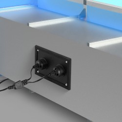 Ilmanpuhdistin ilmanvaihtokanaviin teräs 50 watin kahdella 5-tuumaisella UV-C-lampulla