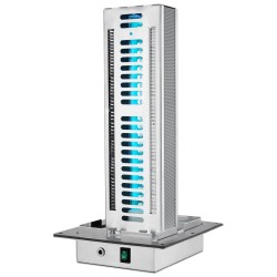 Ilmastointikanavaan asennettava alumiiniseosinen ilmanpuhdistin 24W yhdellä lampulla 313 mm