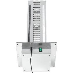 Ilmastointikanavaan asennettava alumiiniseosinen ilmanpuhdistin 24W yhdellä lampulla 313 mm