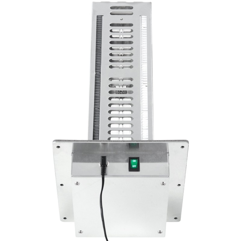 Ilmastointikanavaan asennettava alumiiniseosinen ilmanpuhdistin 24W yhdellä lampulla 313 mm