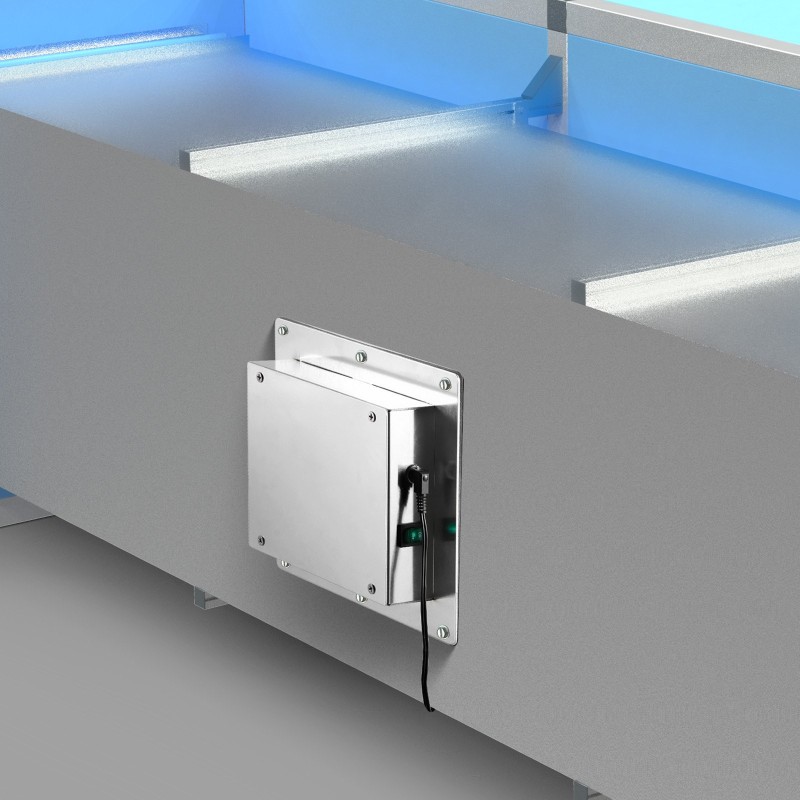 Ilmanvaihtokanavaan asennettava alumiininen 18W 9-tuumainen ilmanpuhdistin PCO-tekniikalla