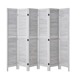 Puinen huoneenjakaja keisaripuusta 6 taittuvaa paneelia korkeus 1700 mm sisäkäyttöön