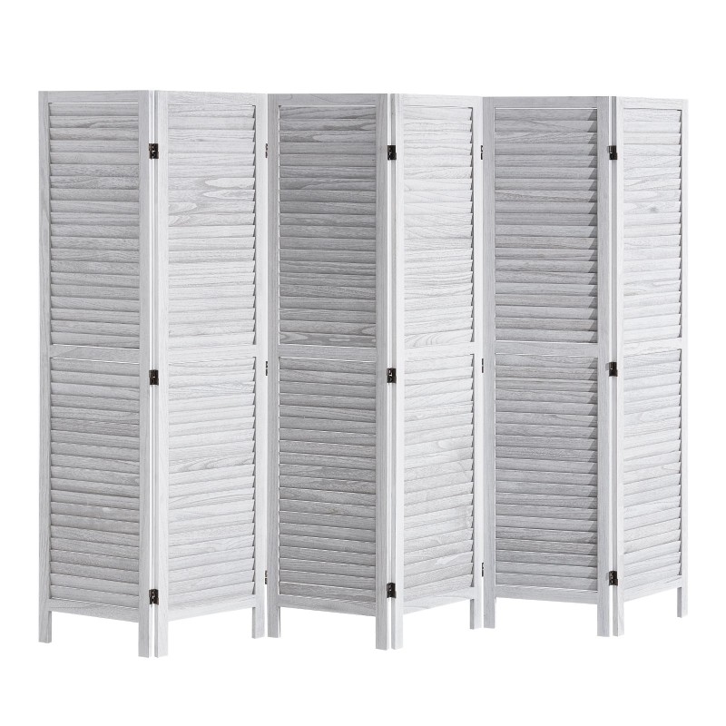 Puinen huoneenjakaja keisaripuusta 6 taittuvaa paneelia korkeus 1700 mm sisäkäyttöön