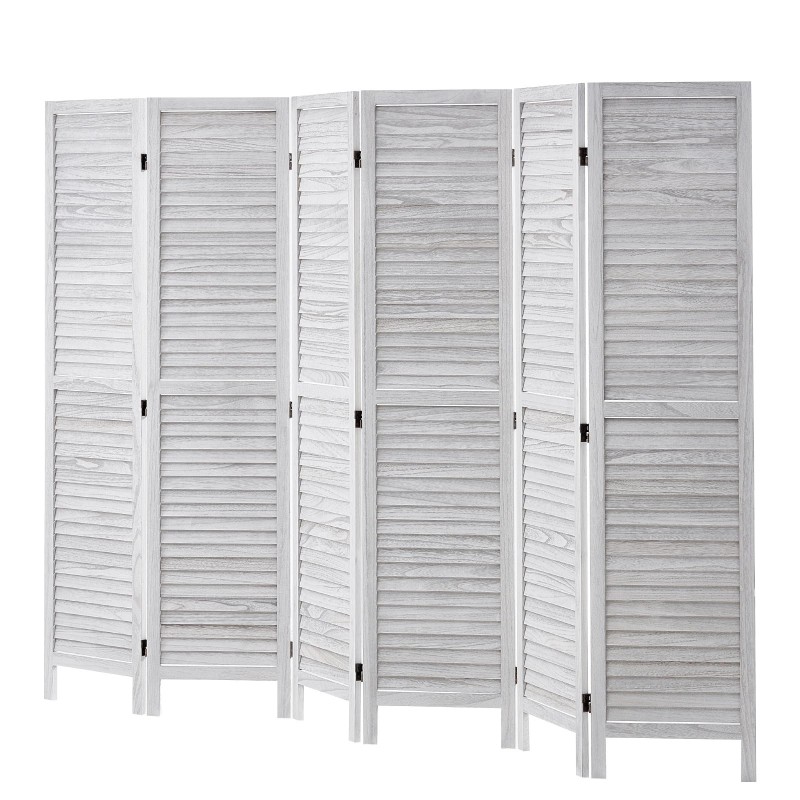 Puinen huoneenjakaja keisaripuusta 6 taittuvaa paneelia korkeus 1700 mm sisäkäyttöön