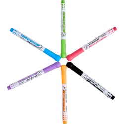 Maalaustelineen tarvikesarja 32 osaa 24 pölytöntä liitua 6 taulutussia 2 paperirullaa