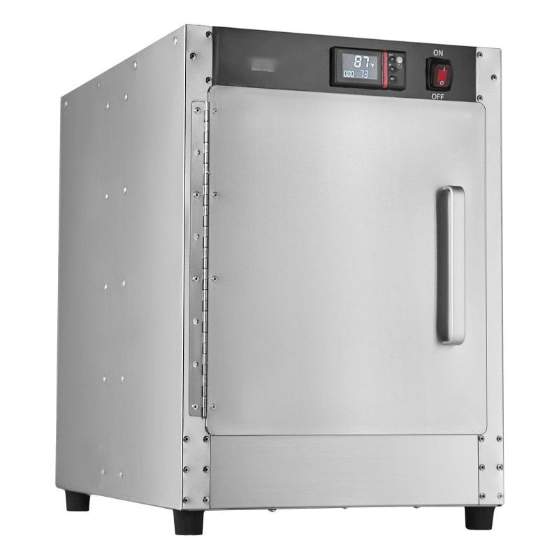 Ruoanlämmityskaappi ruostumatonta terästä 4 tasoa säädettävillä hyllyillä vesialtaalla ammattikäyttöön