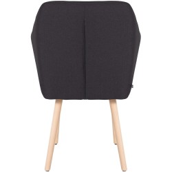 Moderni nojatuoli puujaloilla mukavaan istumiseen