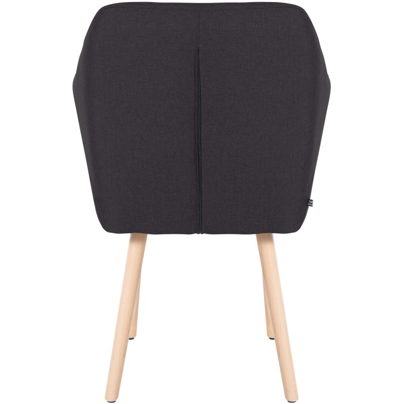 Moderni nojatuoli puujaloilla mukavaan istumiseen