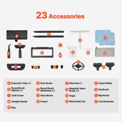 Höyrypuhdistin 2000 W 2,5 L vesitankilla ja 23 varusteella kotiin ja autoon