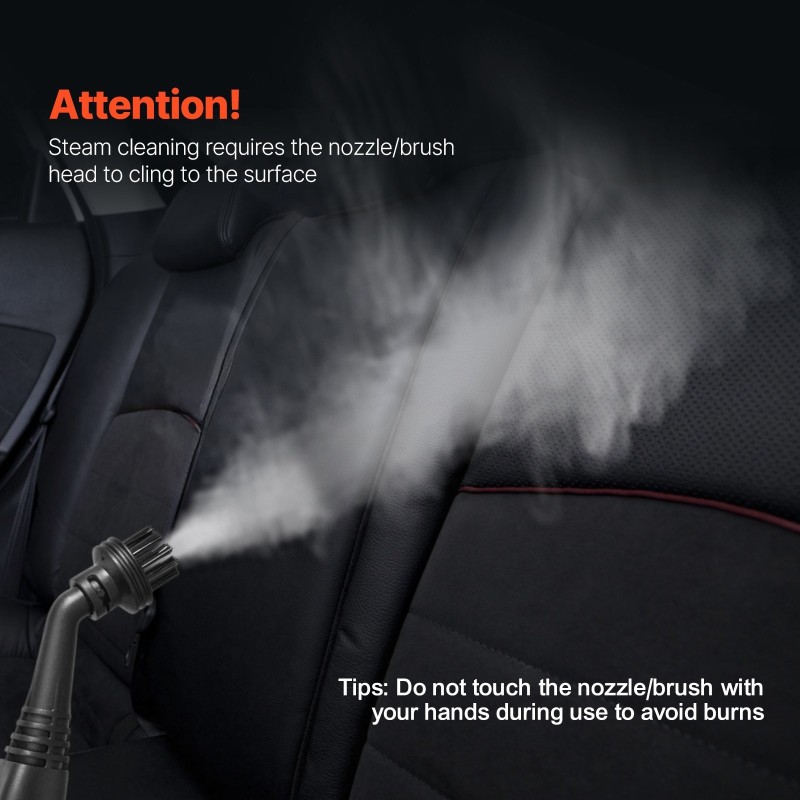 Höyrypuhdistin 2000 wattia monikäyttöinen 1,5 litran säiliöllä 27 lisävarusteella