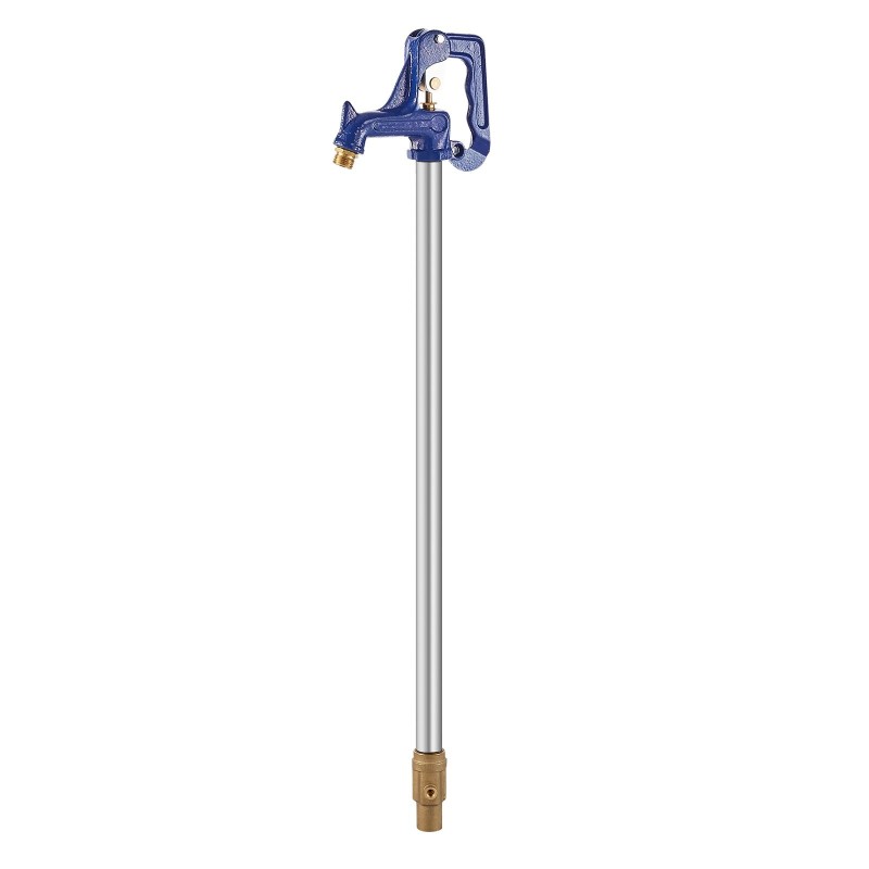 Pakkasenkestävä pihahydrantti valurautarunko sinkitty putki 1300mm haudattava 610mm messinki 3/4 tuuman