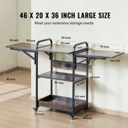 Lämpöprässipöytä 3-tasoinen taitettavalla sivupöydällä latausasemalla kahdella pistorasialla ja kahdella USB-portilla