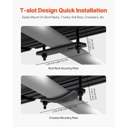 Alumiininen 30 l vesitankki kattotelineeseen T-ura paineistusportilla 2 roiskesuoja-paneelilla teleskooppiletulla