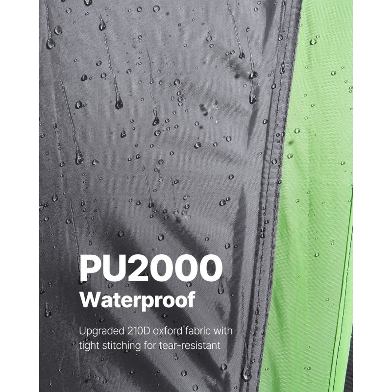 Lavateltta 210D Oxford-kangas PU-pinnoite 2000 mm sopii 5,5–6,0 jalkaa lavalle 2–3 hengelle