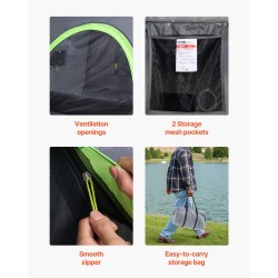 Lavateltta 210D Oxford-kangas PU-pinnoite 2000 mm sopii 5,5–6,0 jalkaa lavalle 2–3 hengelle