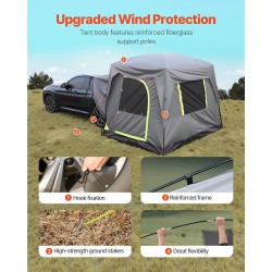 SUV-teltta 2480x3080x2300 mm 210T Oxford-kangas PU2000-vedenpitävyys kaksikerrosrakenne 5-8 hengelle