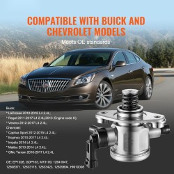 Korkeapaineinen sähköinen polttoainepumppu ruostumatonta terästä DC12V Buick Chevrolet GMC L4 2.4L 2010–2017