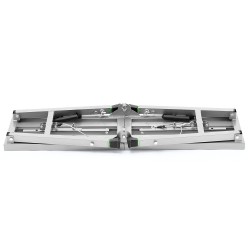 Kokoontaitettava työalusta galvanoitu teräsrunko kolmiportainen korkeudensäätö kantavuus noin satakahdeksankymmentäyksi