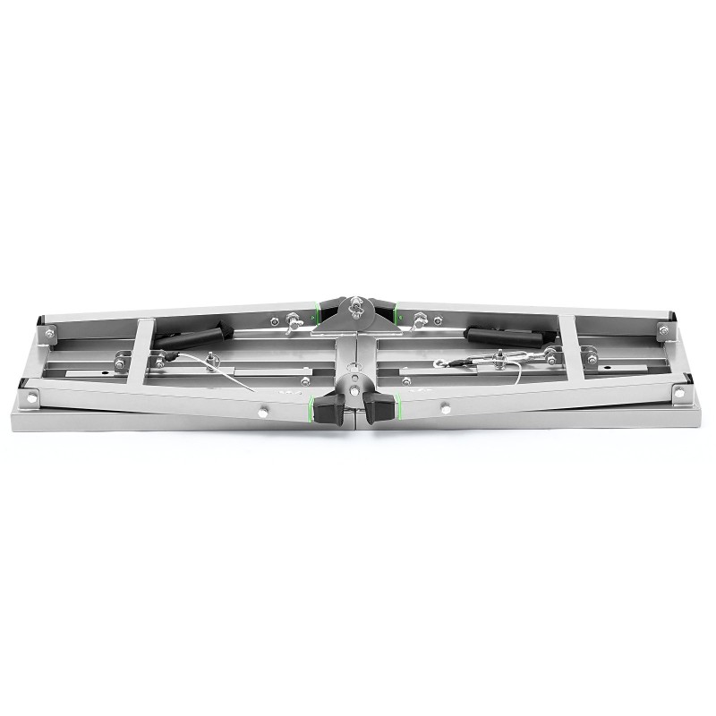 Kokoontaitettava työalusta galvanoitu teräsrunko kolmiportainen korkeudensäätö kantavuus noin satakahdeksankymmentäyksi