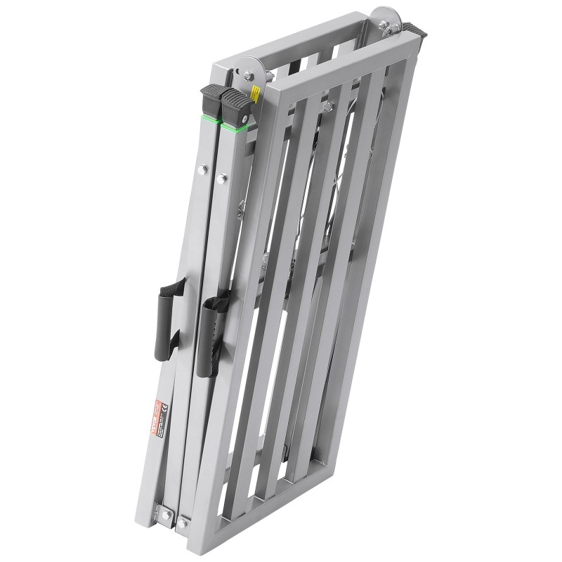 Taitettava sinkitty teräs työalusta 4-portainen korkeussäätö 400 kg kantavuus