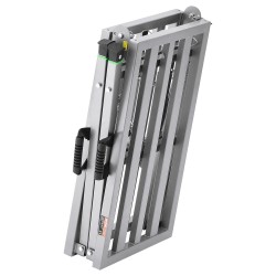 Taittuva työskentelyalusta galvanoidusta teräksestä neljäportainen 700–1150 mm 360 kg liukumattomat kumijalat