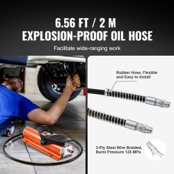 Ilmakäyttöinen hydraulipumppu 10000 PSI metallinen kuori 0,69 l säiliö poljinkäyttöinen