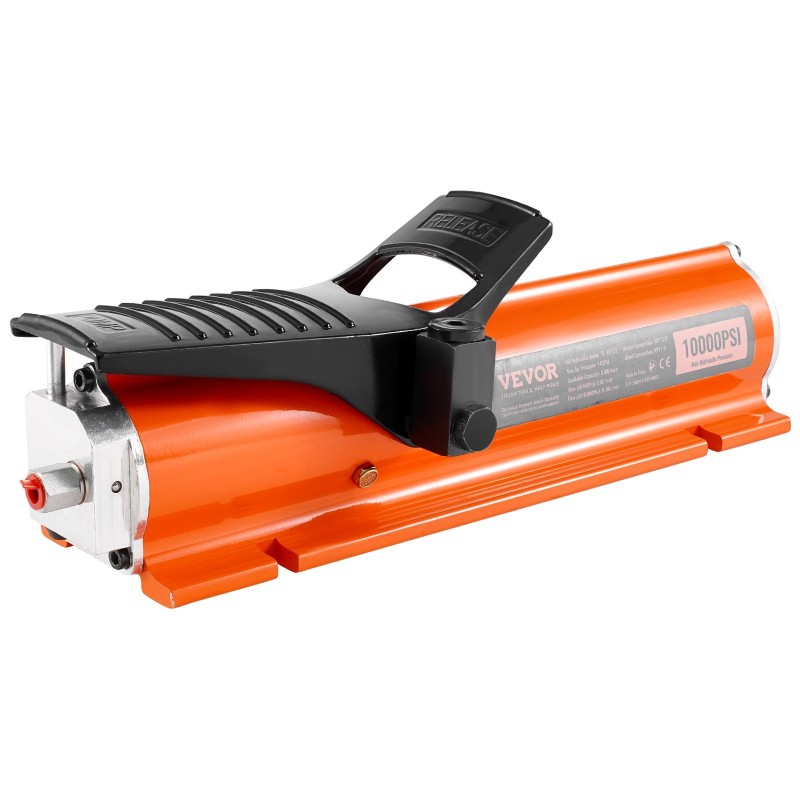 Ilmakäyttöinen hydraulipumppu 10000 PSI metallinen kuori 0,69 l säiliö poljinkäyttöinen