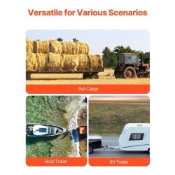 Vetokuulakoukku hiiliteräs 50 mm vastaanottimeen 3400 kg vetokyky 2 tuuman pudotus