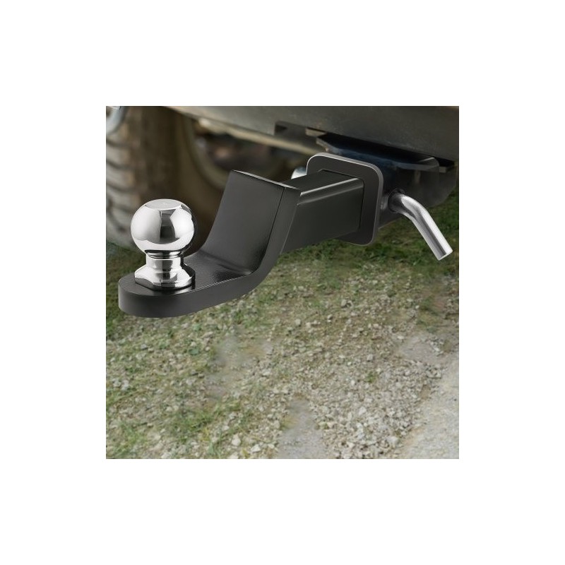 Vetokuulakoukku hiiliteräs 50 mm vastaanottimeen 3400 kg vetokyky 2 tuuman pudotus