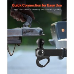 Kolmoiskuulakytkin hiiliteräksinen pulverimaalattu 2 tuuman vastaanottimelle 4535 kg vetokyky