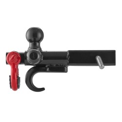 Kolmipalloinen hiiliteräksinen vetokuula D rengas ja koukku 50 mm vastaanottimeen 19955 kg vetokapasiteetti