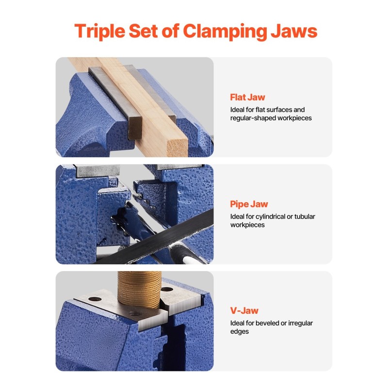 Penkkipuristin pallografiittivalurauta 165 mm leukaleveys 125 mm avautuma 360 asteen kääntyvä