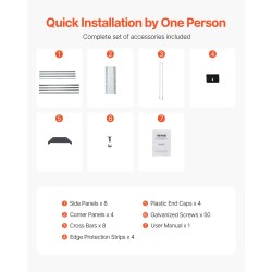 Metallinen kohopenkki 360 x 120 x 27 cm avopohjainen vihanneksille ja kukille