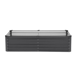 Korotettu kasvilava aluzink-pinnoitettu 1800 x 900 x 600 mm avopohjalla puutarhaan