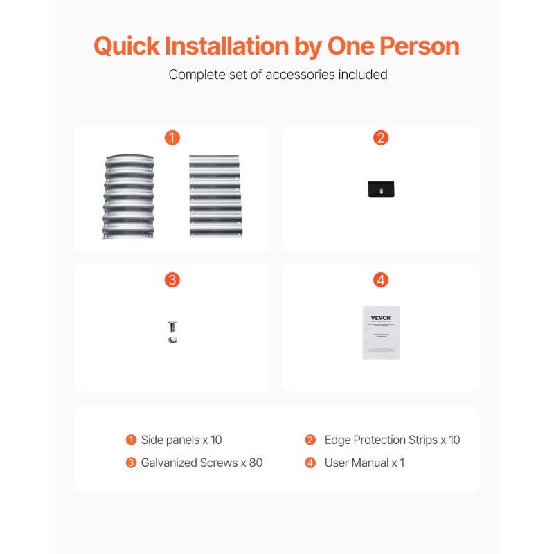 Metallinen korotettu viljelylaatikko 120 x 57 x 56 cm alumiini-sinkkipinnoitettu avoin pohja