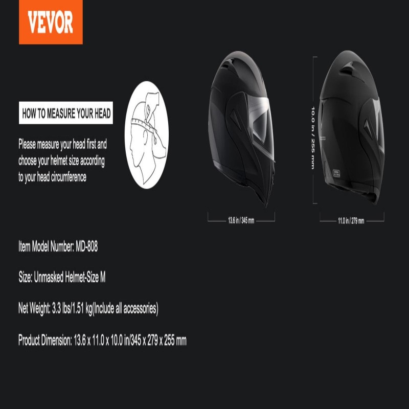 Moottoripyöräkypärä kasvo-osaton ABS-kuori koko M ECE- ja DOT-hyväksytty vaihdettava visiiri Bluetooth-paikka