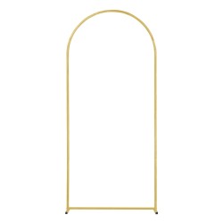 Taustateline kolmen kaaren kultasävyinen teräs 1805 millimetriä 1500 millimetriä 1205 millimetriä häihin