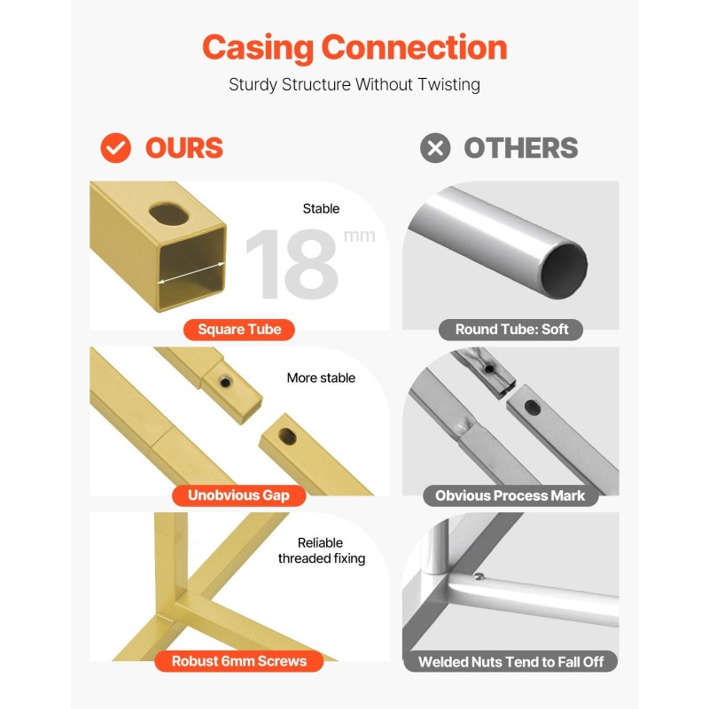 Taustateline kolmen kaaren kultasävyinen teräs 1805 millimetriä 1500 millimetriä 1205 millimetriä häihin