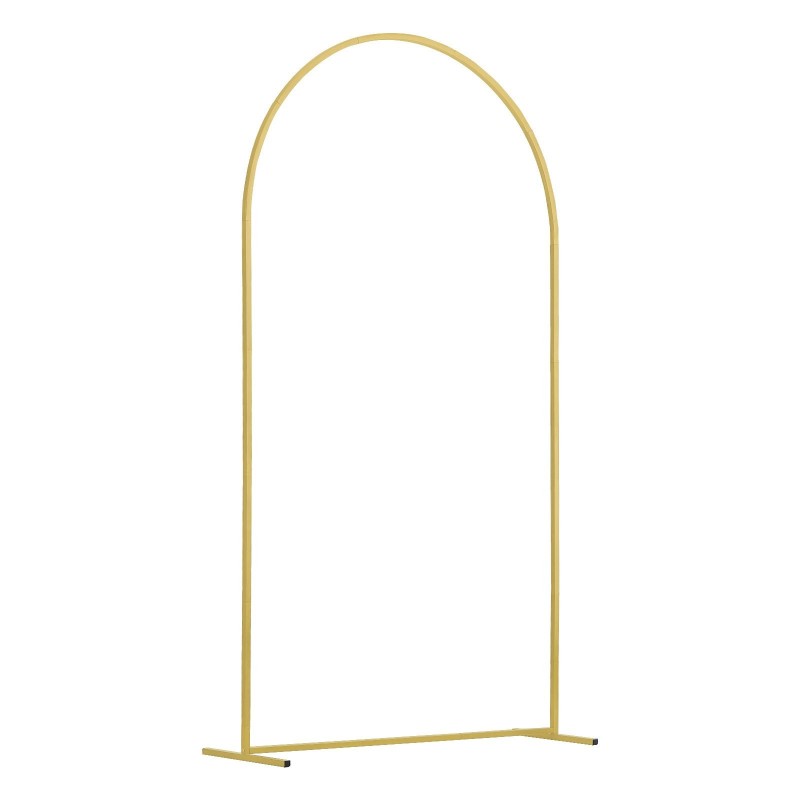 Kaaritaustatelineet teräsrunko kullanväriset 2 kpl 220 cm ja 180,5 cm häihin
