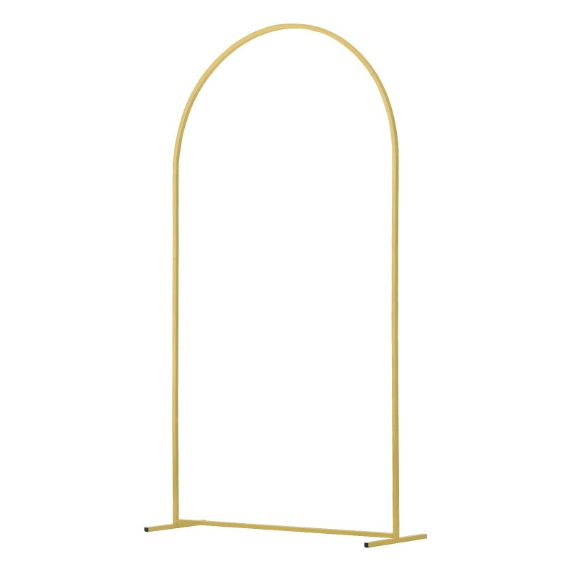 Kaaritaustatelineet teräsrunko kullanväriset 2 kpl 220 cm ja 180,5 cm häihin