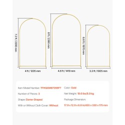 Kaaritaustateline teräsrunko 18 mm profiili kolmiosainen kulta häihin