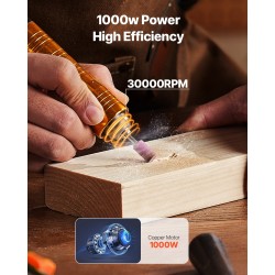 Joustava akselihiomakone 1000W 230V 890 mm akseli kolmileukainen istukka 31 tarviketta